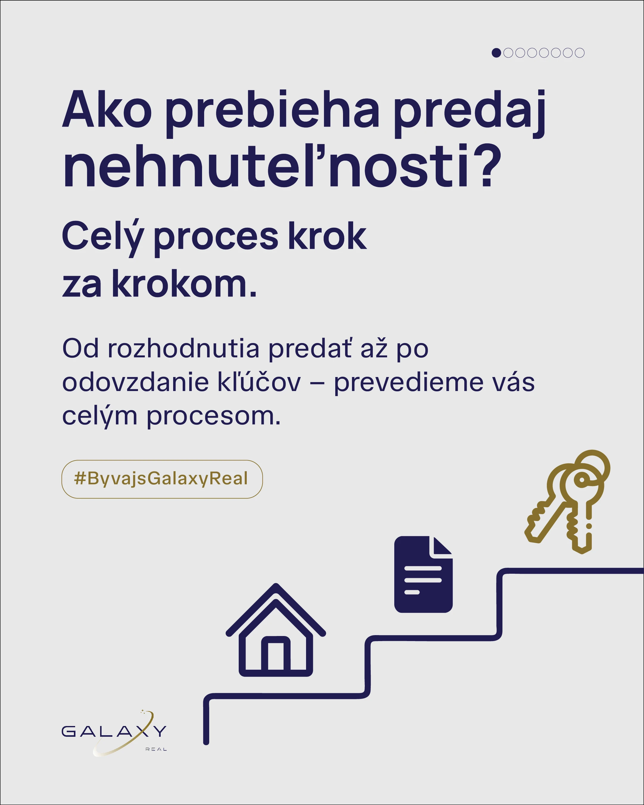 artivo. grafika pre Galaxy Real — úvod Ako prebieha predaj nehnuteľnosti? Celý proces krok za krokom